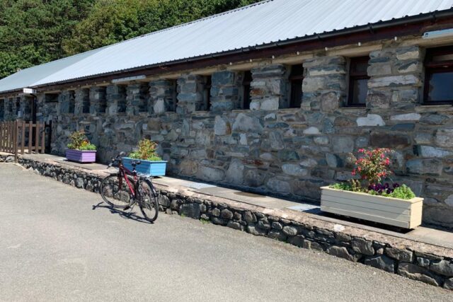 Toilet and shower block